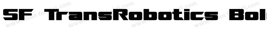 SF TransRobotics Bold字体转换